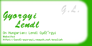 gyorgyi lendl business card